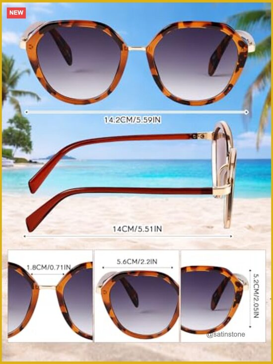 3 Pcs Butterfly Sunglasses for Women Fashion Retro Design main image 6